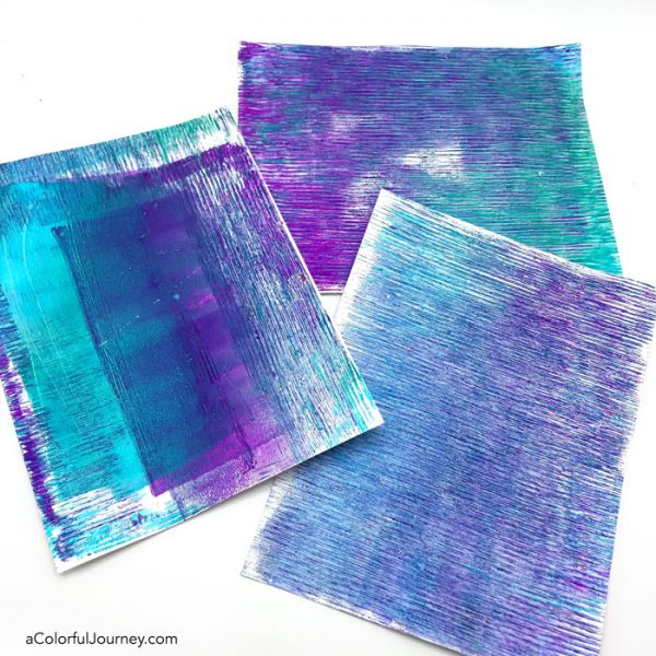 How to Gel Print on Tissue Paper - Carolyn Dube