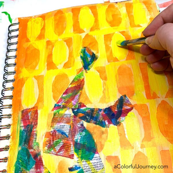 Using Deli Paper in my Art Journal - Carolyn Dube