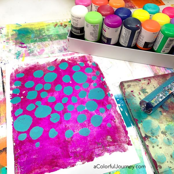 Can You Use Acrylic Gouache on a Gel Plate? - Carolyn Dube