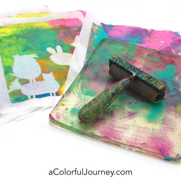 How to Gel Print on Tissue Paper - Carolyn Dube