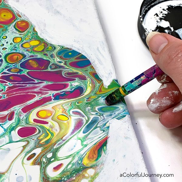 What to do with all those Paint Pourings - Carolyn Dube