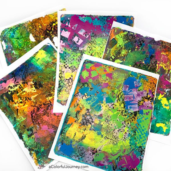 Printing Single Prints with Multiple Layers with a Gelli Arts® Printing  Plate! 