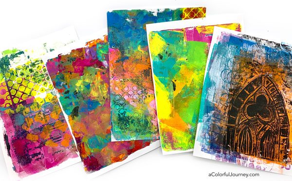 A Colorful Workshop: Gelli Printing - Carolyn Dube