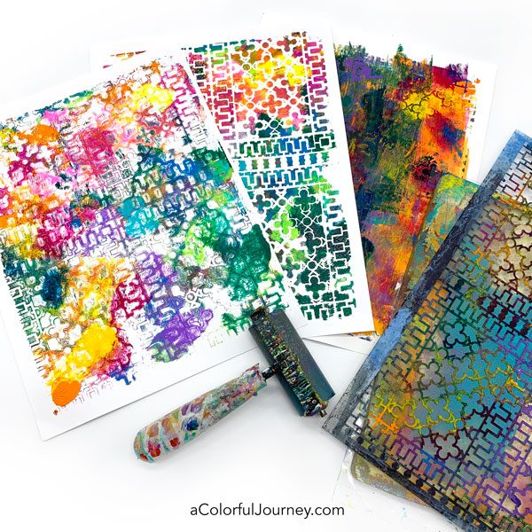 A Colorful Workshop: Gelli Printing - Carolyn Dube