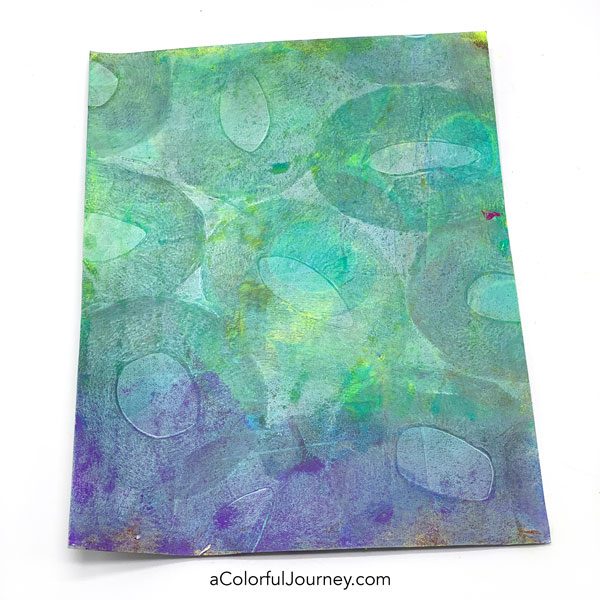 How to Gel Print on Tissue Paper - Carolyn Dube