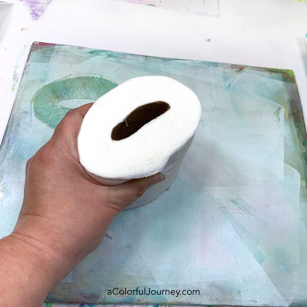 How to Gel Print on Tissue Paper - Carolyn Dube