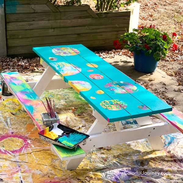 Painting a Picnic Table Carolyn Dube