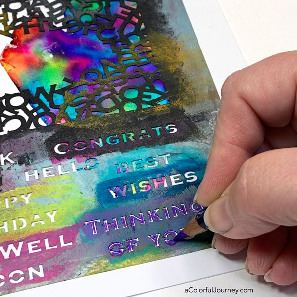 Alcohol Inks on a Gel Plate - Carolyn Dube