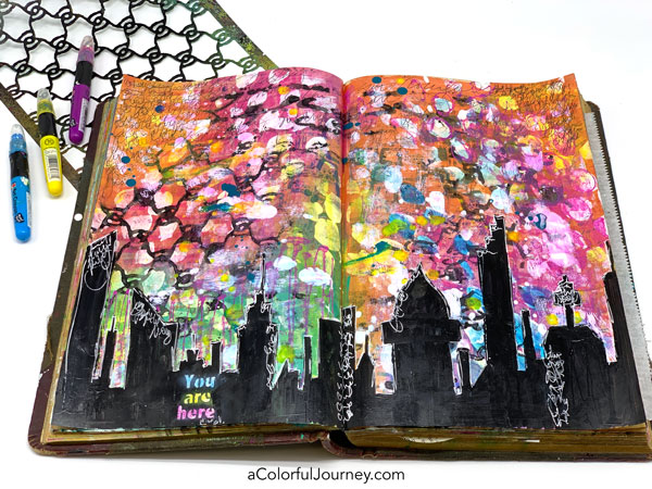 Using Deli Paper in my Art Journal - Carolyn Dube