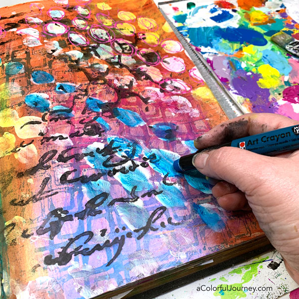 Using Washi Tape in My Art Journal - Carolyn Dube