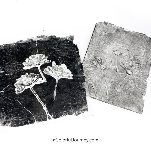 Gelli Arts - Gel Printing Plate - These stunning black and white