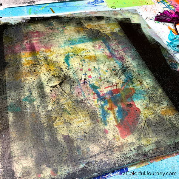 How I Ruined My Gel Plate - Carolyn Dube  Gelli printing techniques, Gelli  printing tutorials, Gelli plate techniques