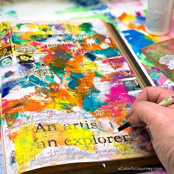 How to Make Gel Plate Prints for Art Journaling