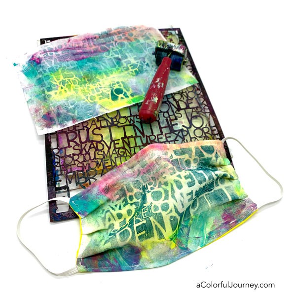 Gel Printing Fabric - Carolyn Dube