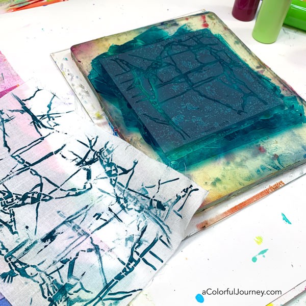 Balzer Designs: Gelli Printing on Fabric