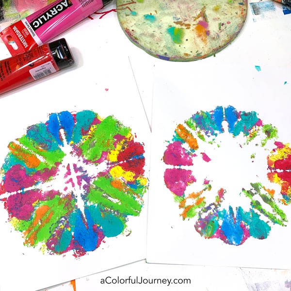 A Colorful Workshop: Gelli Printing - Carolyn Dube