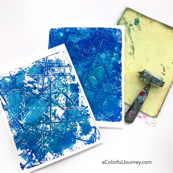 Adding an Image Transfer to a Gel Print - Carolyn Dube