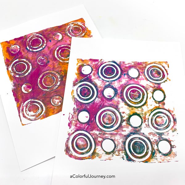 How to Gel Print on Tissue Paper - Carolyn Dube