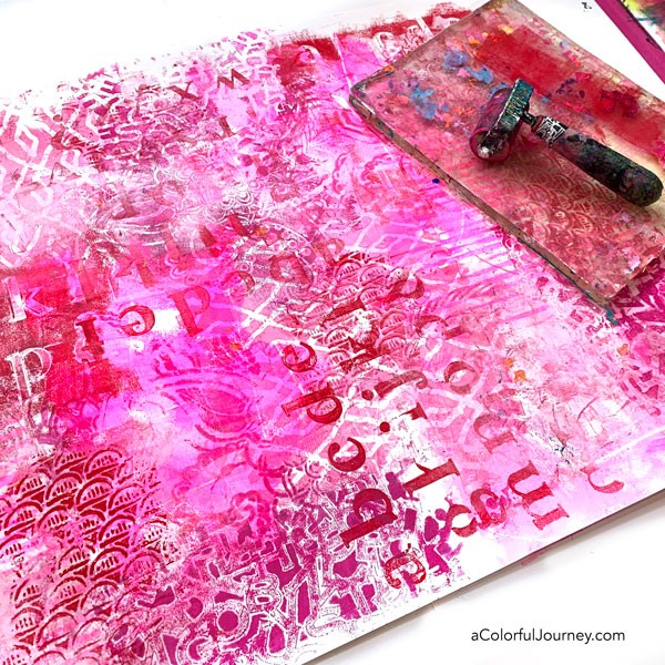 How to Gel Print on Tissue Paper - Carolyn Dube