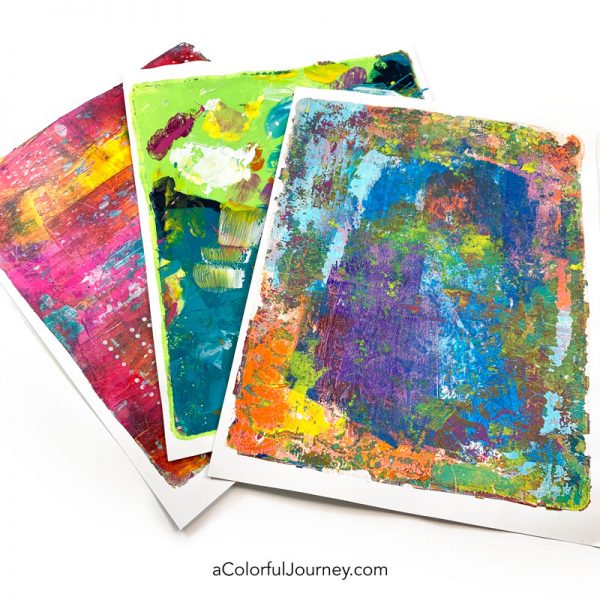 A Colorful Workshop: Gelli Printing - Carolyn Dube