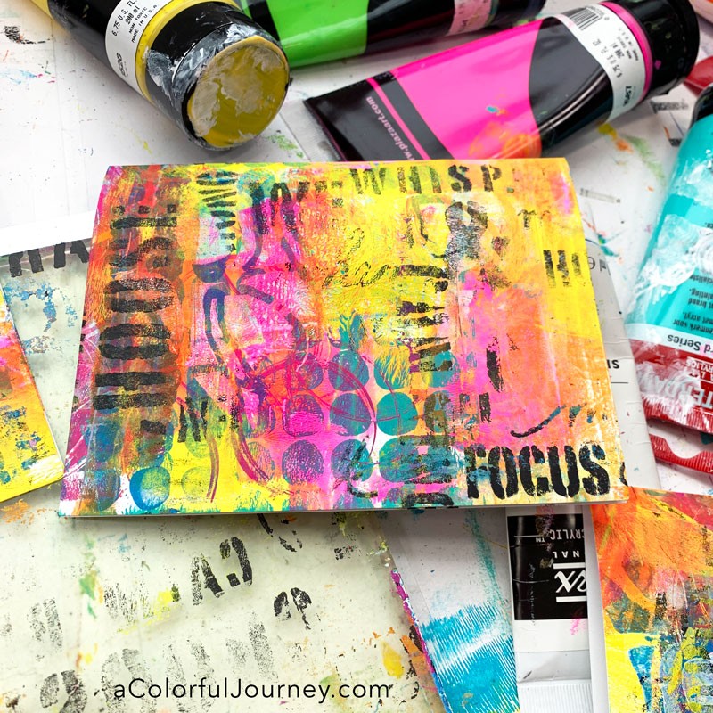 Gelli Printing with Watercolor Paint