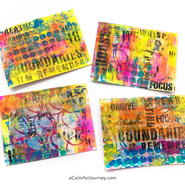 How to Make Gel Plate Prints for Art Journaling