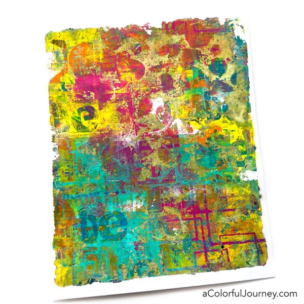 A Colorful Workshop: Gelli Printing - Carolyn Dube