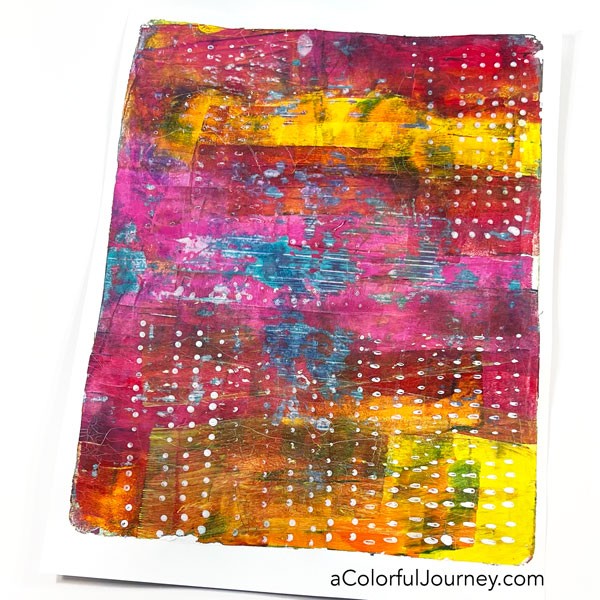 A Colorful Workshop: Gelli Printing - Carolyn Dube