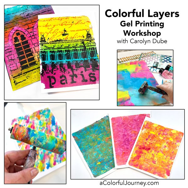 A Colorful Workshop: Gelli Printing - Carolyn Dube