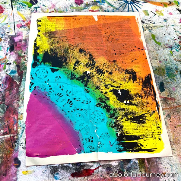 A Colorful Workshop: Gelli Printing - Carolyn Dube