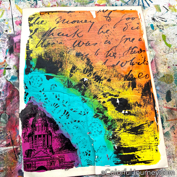 How to Gel Print on Tissue Paper - Carolyn Dube