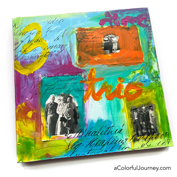 Adding an Image Transfer to a Gel Print - Carolyn Dube