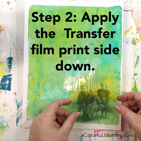 Adding an Image Transfer to a Gel Print - Carolyn Dube