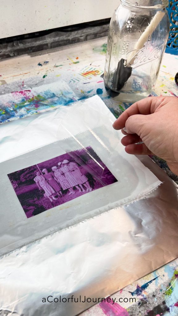 Adding an Image Transfer to a Gel Print - Carolyn Dube