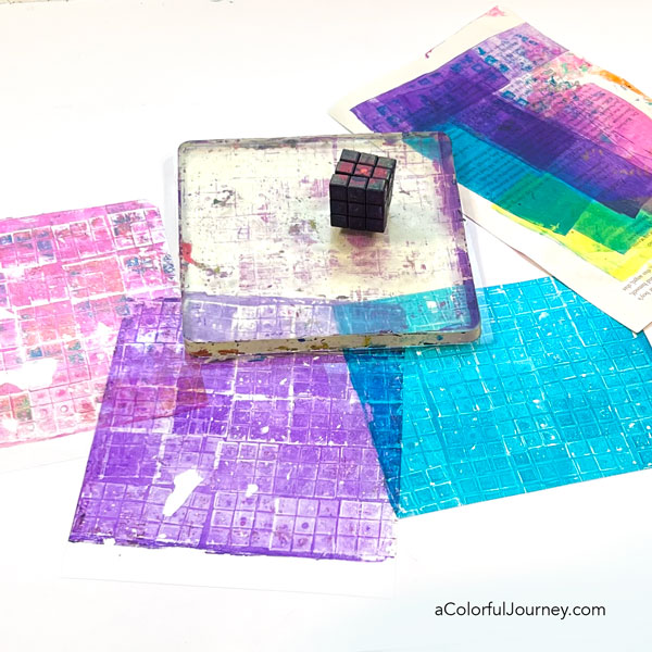 Adding an Image Transfer to a Gel Print - Carolyn Dube