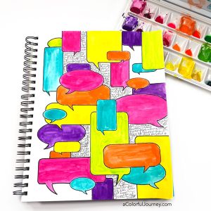 Colorful Conversations in my Art Journal thumbnail