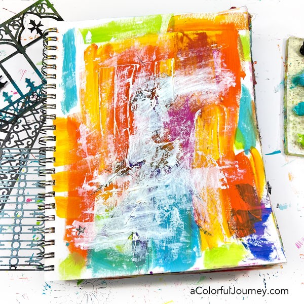 Using Deli Paper in my Art Journal - Carolyn Dube