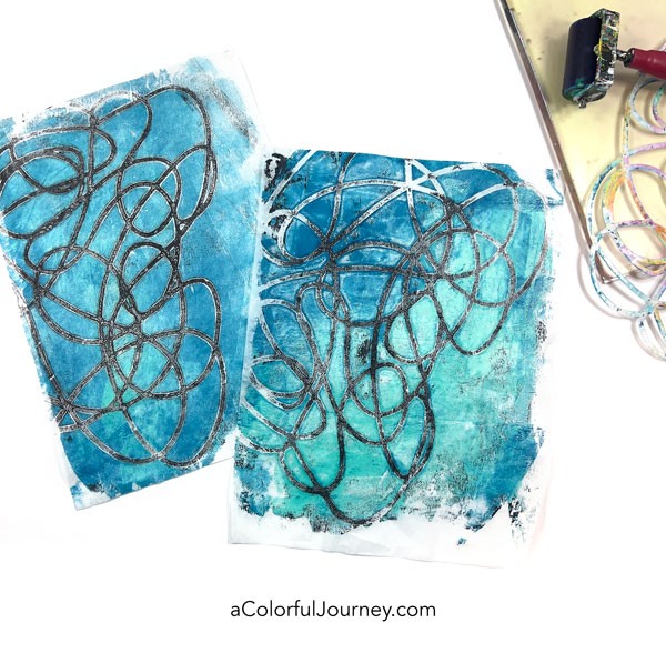 How to Gel Print on Tissue Paper - Carolyn Dube