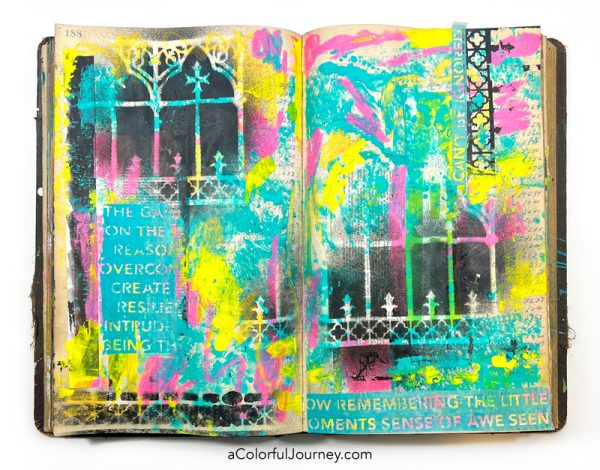 Art Journaling and ATC Tutorials with Stencils