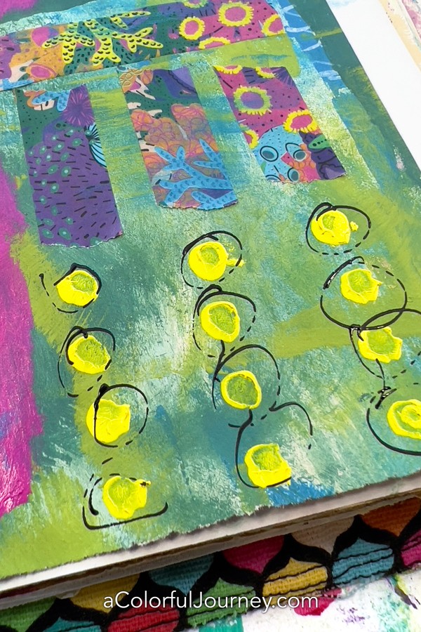 How a Gel Plate Helps Me Play in my Art Journal - Carolyn Dube