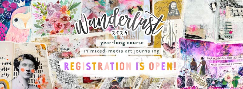 Mixed-media and Art Journaling classes and courses.