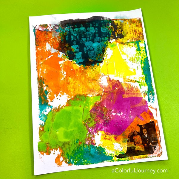 How to Gel Print on Tissue Paper - Carolyn Dube