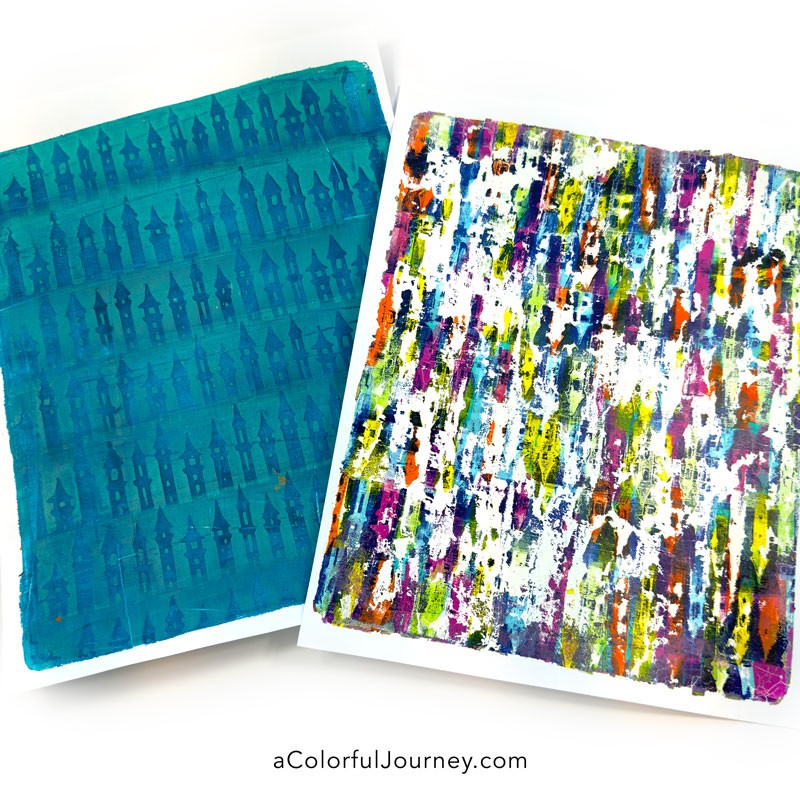 How a Gel Plate Helps Me Play in my Art Journal - Carolyn Dube